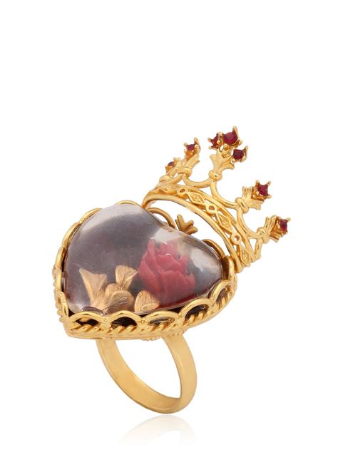 dolce gabbana ring damen|Women's gold rings with gemstone .